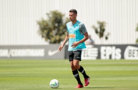 Lucas Belezi no treinamento do Corinthians desta quinta-feira