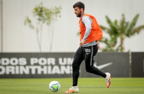 Camacho no treino do Corinthians desta segunda-feira, no CT Dr. Joaquim Grava