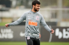 Camacho no treino do Corinthians desta segunda-feira, no CT Dr. Joaquim Grava