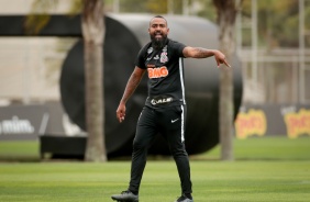 Coelho no treino do Corinthians desta segunda-feira, no CT Dr. Joaquim Grava