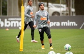 Gabriel no treino do Corinthians desta segunda-feira, no CT Dr. Joaquim Grava