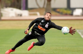 Guilherme no treino da manh deste domingo no CT Joaquim Grava