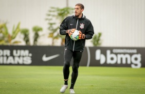 Guilherme no treino do Corinthians desta segunda-feira, no CT Dr. Joaquim Grava