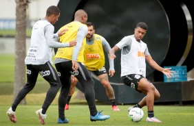 Lo Natel no treino do Corinthians desta segunda-feira, no CT Dr. Joaquim Grava