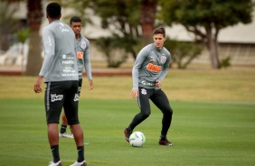 Vital no treino do Corinthians desta segunda-feira, no CT Dr. Joaquim Grava