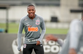 Xavier no treino do Corinthians desta segunda-feira, no CT Dr. Joaquim Grava