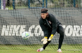 Cssio no ltimo treino do Corinthians antes do jogo contra o Sport