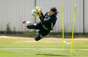 Cssio no treino desta sexta-feira no CT Joaquim Grava