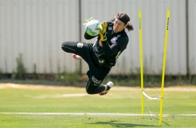 Cssio no treino desta sexta-feira no CT Joaquim Grava