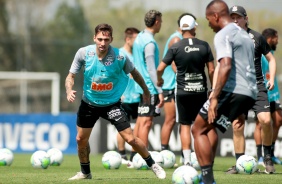 Gustavo Mosquito no treino desta sexta-feira no CT Joaquim Grava