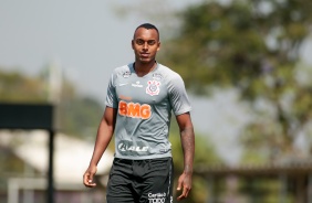 Raul Gustavo no treino desta sexta-feira no CT Joaquim Grava