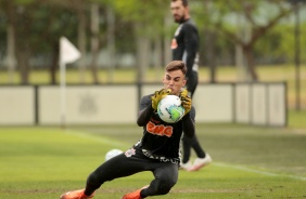 Donelli no treino desta segunda-feira no CT Joaquim Grava