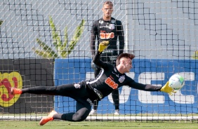 Donelli no treino preparatrio para jogo contra o Atltico-GO