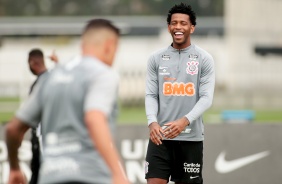 Gil no treino desta segunda-feira no CT Joaquim Grava