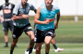 Gustavo Mantuan no treino preparatório para jogo contra o Atlético-GO