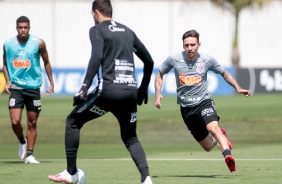 Gustavo Silva no treino preparatrio para jogo contra o Atltico-GO