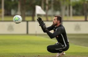 Walter no treino desta segunda-feira no CT Joaquim Grava