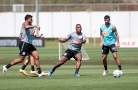 Xavier e Camacho no treino preparatrio para jogo contra o Atltico-GO