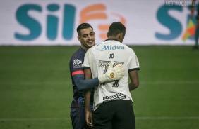 J na partida entre Corinthians e Atltico-GO, na Neo Qumica Arena