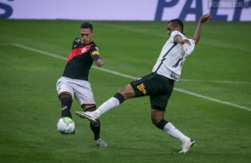 J na partida entre Corinthians e Atltico-GO, na Neo Qumica Arena