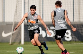 ngelo Araos no ltimo treino antes do duelo contra RB Bragantino, pelo Campeonato Brasileiro