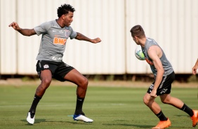 Gil e Piton no ltimo treino antes do duelo contra RB Bragantino, pelo Campeonato Brasileiro