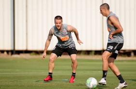 Ramiro e Mantuan no ltimo treino antes do duelo contra RB Bragantino, pelo Campeonato Brasileiro