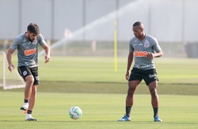 Bruno Mndez e Xavier no treino desta segunda-feira no CT Dr. Joaquim Grava