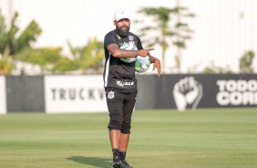 Dyego Coelho no treino desta segunda-feira no CT Dr. Joaquim Grava