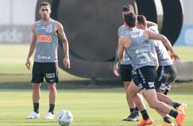 Gabriel no treino desta segunda-feira no CT Dr. Joaquim Grava