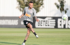 Luan no treino desta segunda-feira no CT Dr. Joaquim Grava