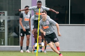 Boselli no treino desta quinta-feira no CT