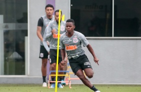 Cazares no treino desta quinta-feira no CT