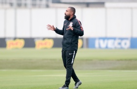 Coelho no treino desta quinta-feira no CT