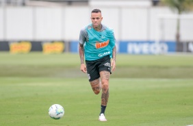 Meia Luan no treino desta quinta-feira no CT