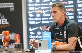Coletiva de apresentação do novo treinador do Corinthians, Vagner Mancini