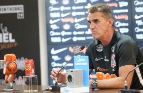 Coletiva de apresentao do novo treinador do Corinthians, Vagner Mancini