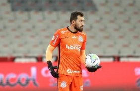 Goleiro Walter no jogo contra o Athletico-PR, pelo Campeonato Brasileiro