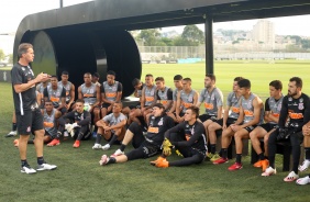 Mancini conhece elenco no seu primeiro treino no comando do Corinthians