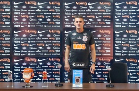 Vagner Mancini na coletiva de apresentao do novo treinador do Timo