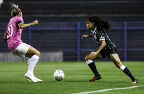 Yasmin no jogo contra o Santos, pelo Brasileiro Feminino