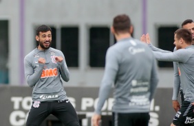 Camacho no treino da tarde desta sexta-feira no CT Dr. Joaquim Grava