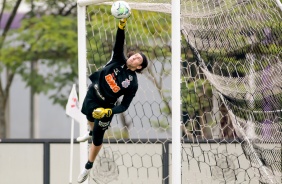 Cssio na atividade da manh desta quinta-feira no CT