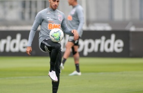 Gabriel no treino da tarde desta sexta-feira no CT Dr. Joaquim Grava