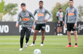 Araos, Lo Natel, Boselli no treino da tarde desta sexta-feira no CT Dr. Joaquim Grava