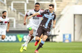 Boselli no jogo contra o Flamengo, na Neo Qumica Arena