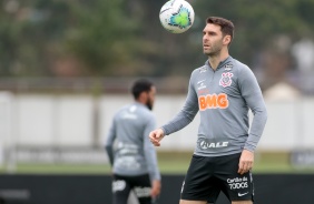 Boselli no último treino do Corinthians antes do duelo contra o Flamengo