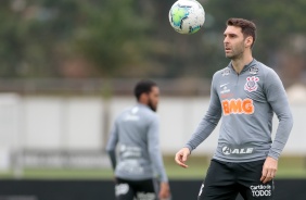Boselli no último treino do Corinthians antes do duelo contra o Flamengo