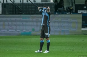 Fagner na derrota contra o Flamengo, na Neo Qumica Arena, pelo Brasileiro