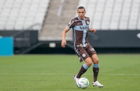 Gustavo Mantuan no jogo contra o Flamengo, na Neo Qumica Arena